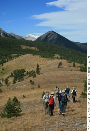 Heading north up the east ridge above Gunnery Creek