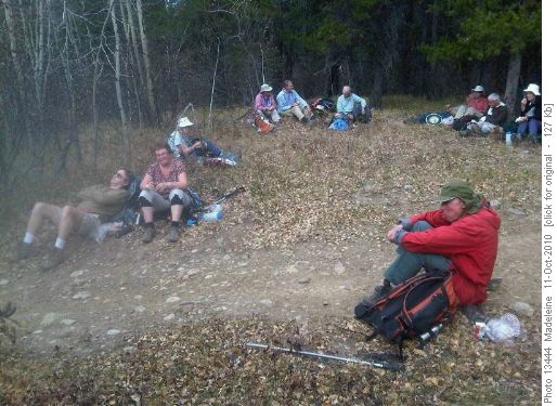 lunch after the climb