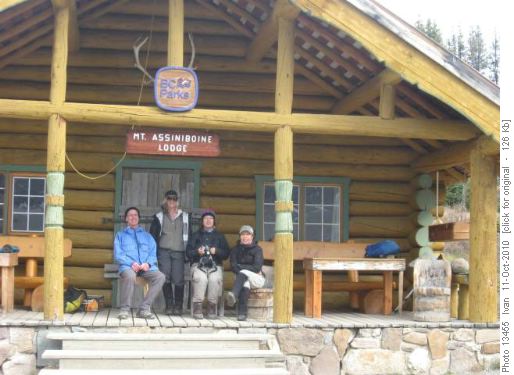 Assiniboine Lodge/ Dave, Christine, Sharon, Yoko/. Assiniboine Lodge/ Dave, Christine, Sharon, Yoko/.