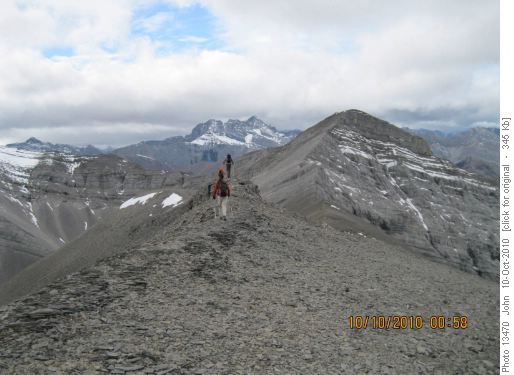 Ridge walking towards summit of Cougar mountain