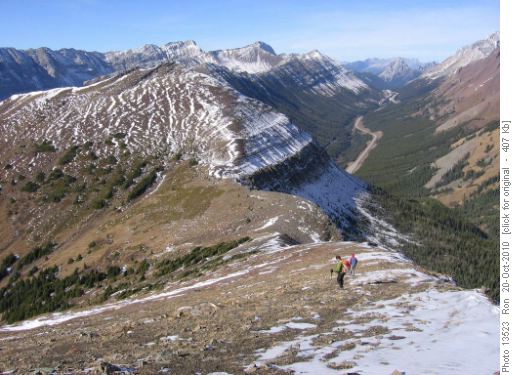 NW summit of Mt. Lipsett & Highwood Pass
