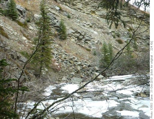 Rough trail to avoid stream crossings
