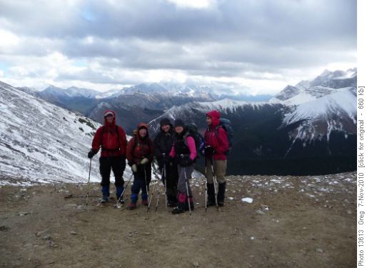 Guinn Pass Dennis, Jeanette, Alicja, Janice, Cordula