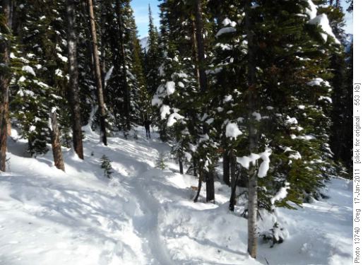 Deep snow up to Fisera ridge