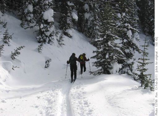 Elk Pass trail: Pat & Jeannette