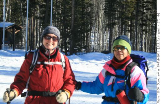 Barb & Linda ready to get going