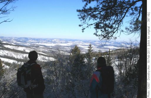 Viewpoint at top of Pine Ridge trail