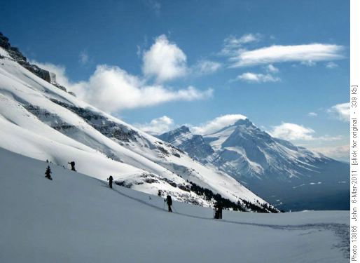 Mount Hector from climb to Katherine lake ridge