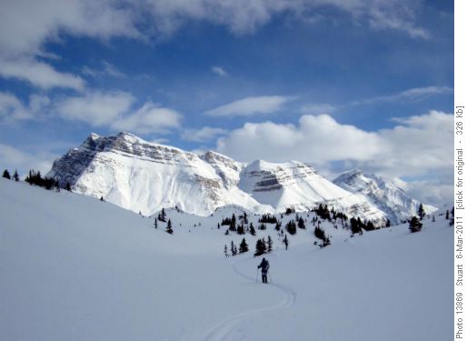 Noseeum peak on descent to Mosquito creek, Dolomite circuit.