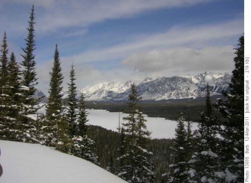 Lower Kananaskis Lake from Everest Expedition lookout.
