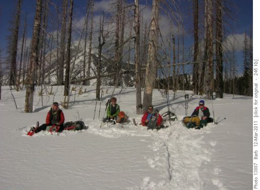Lunch, lolling in the sun with Indefatigable behind
