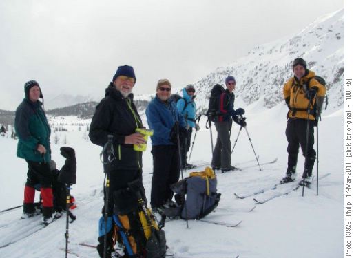 Jim, Arnold,Bill, Nancy, Rosanne and Damian at Citadel Pass