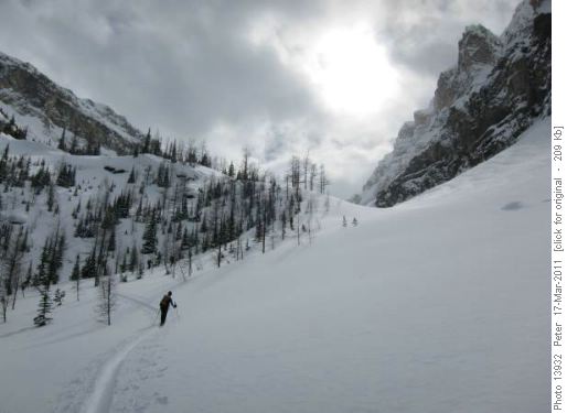 Climbing to Whymper/No Name Peak Col Climbing to Whymper/No Name Peak Col