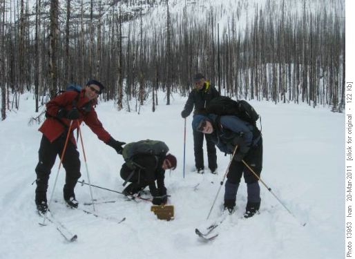 Fay Hut junction: Denis, Yoko, Bernie, Greg/