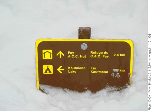 Fay Hut Junction sign