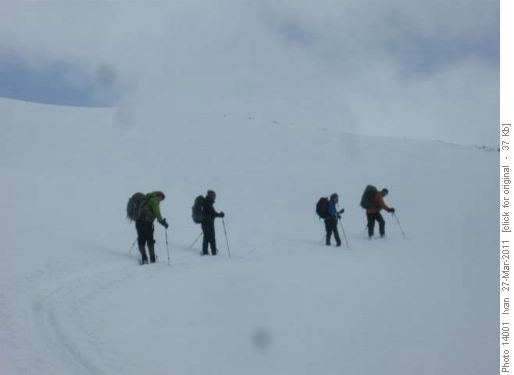 Below Packers Pass /Janet, Yoko, Joan, Bob/