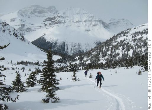 Upper creek, looking back toward Thompson, Arnold in the foreground Upper creek, looking back toward Thompson, Arnold in the foreground