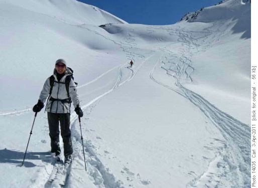Rosanne and Philip below Crowfoot Pass