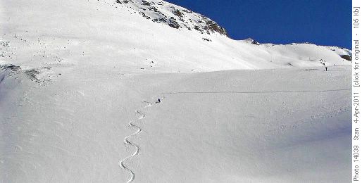 Blue Skies below Crowfoot Pass
