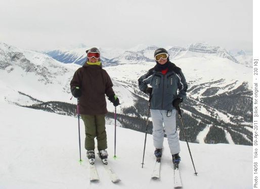 Sunshine skiing at Goat eye/Yoko and Carl