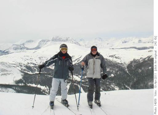 Sunshine skiing at Goat eye/Carl and Ivan