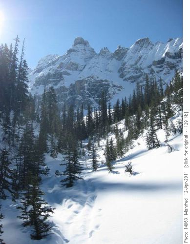 The route to Storm Mtn. South