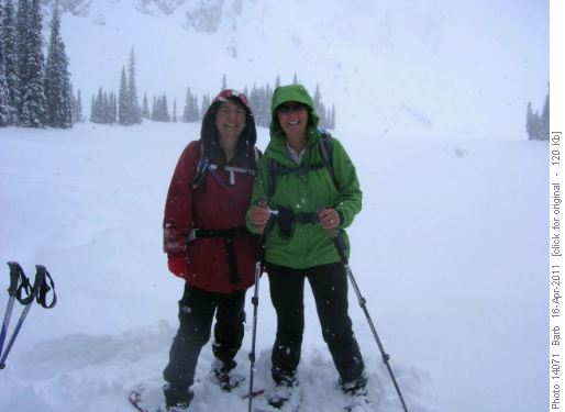 Jennifer and Barb at Rawson Lake