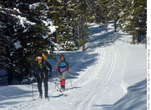 Setting off up Whiskey Jack