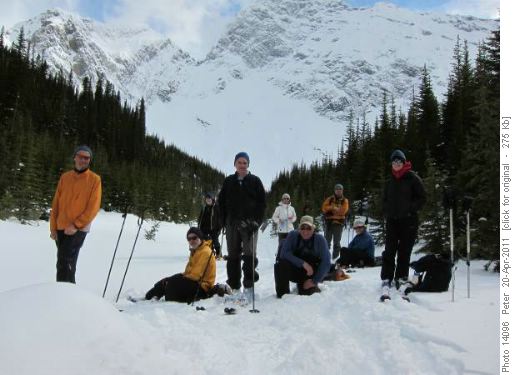 David , Damian, Arnold, Terry, Rosanne, Peter, Philip, Bill and Margaret at Commonwealth Creek