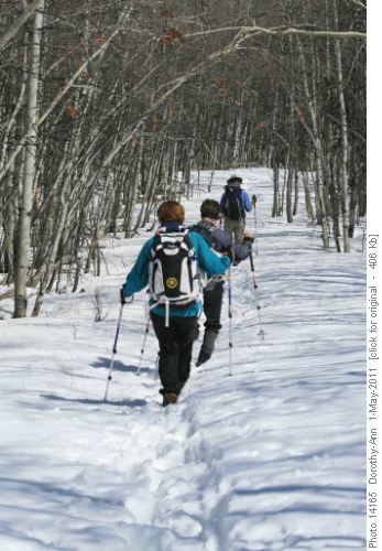 Snow on west side of loop