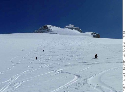 Powder turns off Mt Hector