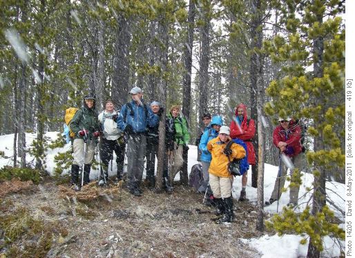 Caught in a brief but heavy snow squal