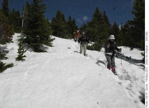 We had some hiking in snow