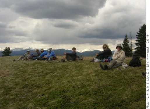 Lunch atop Mesa Butte
