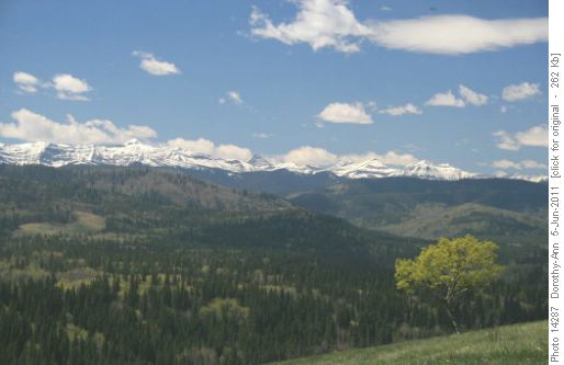 Mountains to the west