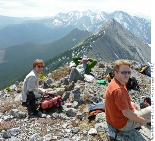 Jim, Yolande And Stan On The Summit