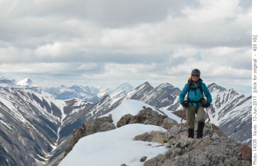 Mt Fable top of summit ridge