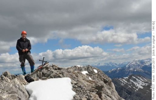Mt Fable. Kevin at summit