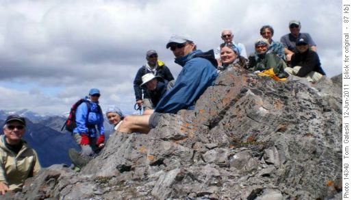 Wasootch Ridge summit huddle