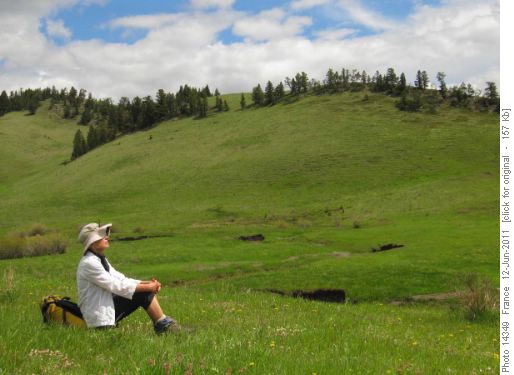 Jeannette enjoying the scenery