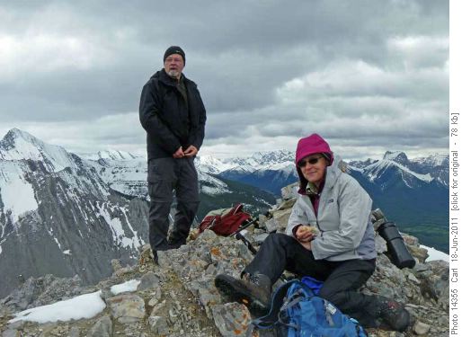 Kevin and Rita on Wasootch Peak