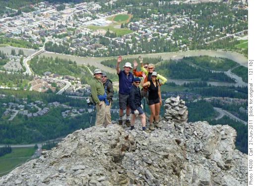 Ramblers (and two others) at sub peak of Miner's Peak
