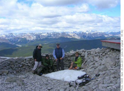 Barb, Damian, Douglas, Jennifer at Lookout
