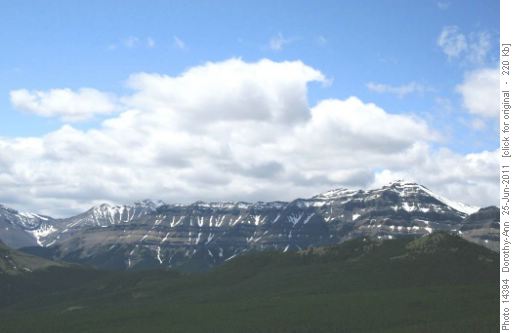 Bluerock Mtn to the west