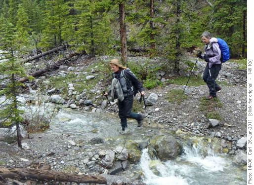 Crossing the second stream below Belmore-Brown