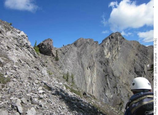 Last portion of the ascent of Goat mountain.