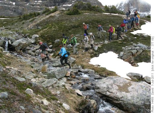 Creek crossing at entrance / exit to meadows