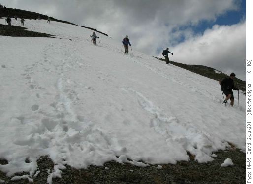 Some of us couldn't resist the opportunity for a little boot skiing