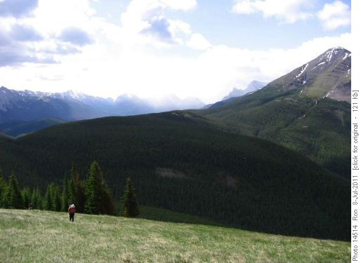 Pigeon Mtn: climbing SE peak