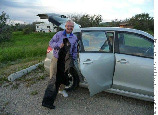 Senior Citizen reduced to sleeping in his car!